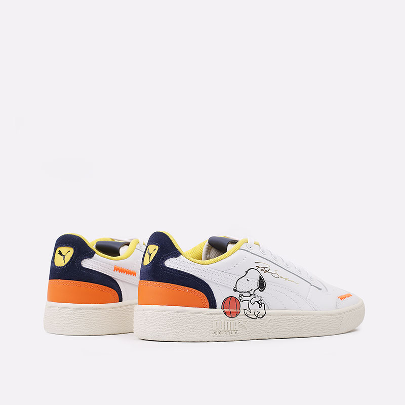  белые кроссовки PUMA Ralph Sampson Peanuts 37551601 - цена, описание, фото 5